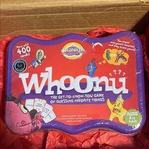NEW Sealed Cranium Whoonu Board Game - Ages 8-Adult